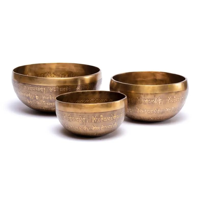 Klankschaal Tibet gegraveerd 1850-2150gr