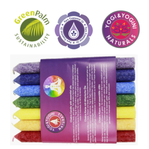 Diner geurkaarsen chakra 7 stuks