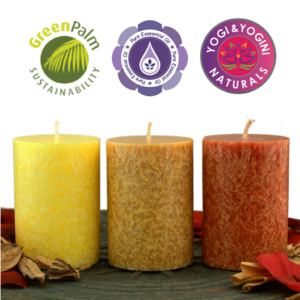 kaarsen sunset 3 stuks