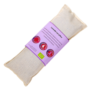 Oogkussen lavendel biologisch beige