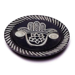 Wierook en kegeltjes brander Hand Fatima zeepsteen