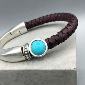 Armband Natuursteen Magnesiet Turkoois