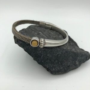 Armband Natuursteen Gele Jade 5mm