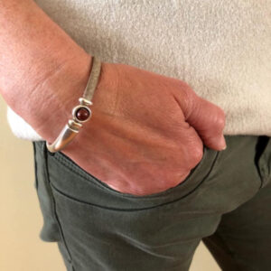 Armband Natuursteen Rode Agaat 5mm