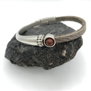 Armband Natuursteen Rode Tijgeroog 5mm