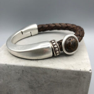 Armband Natuursteen Bronziet