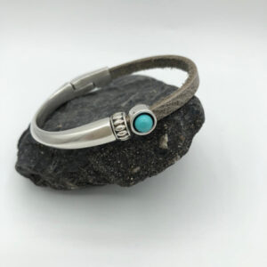 Armband Natuursteen Turkioos 5mm