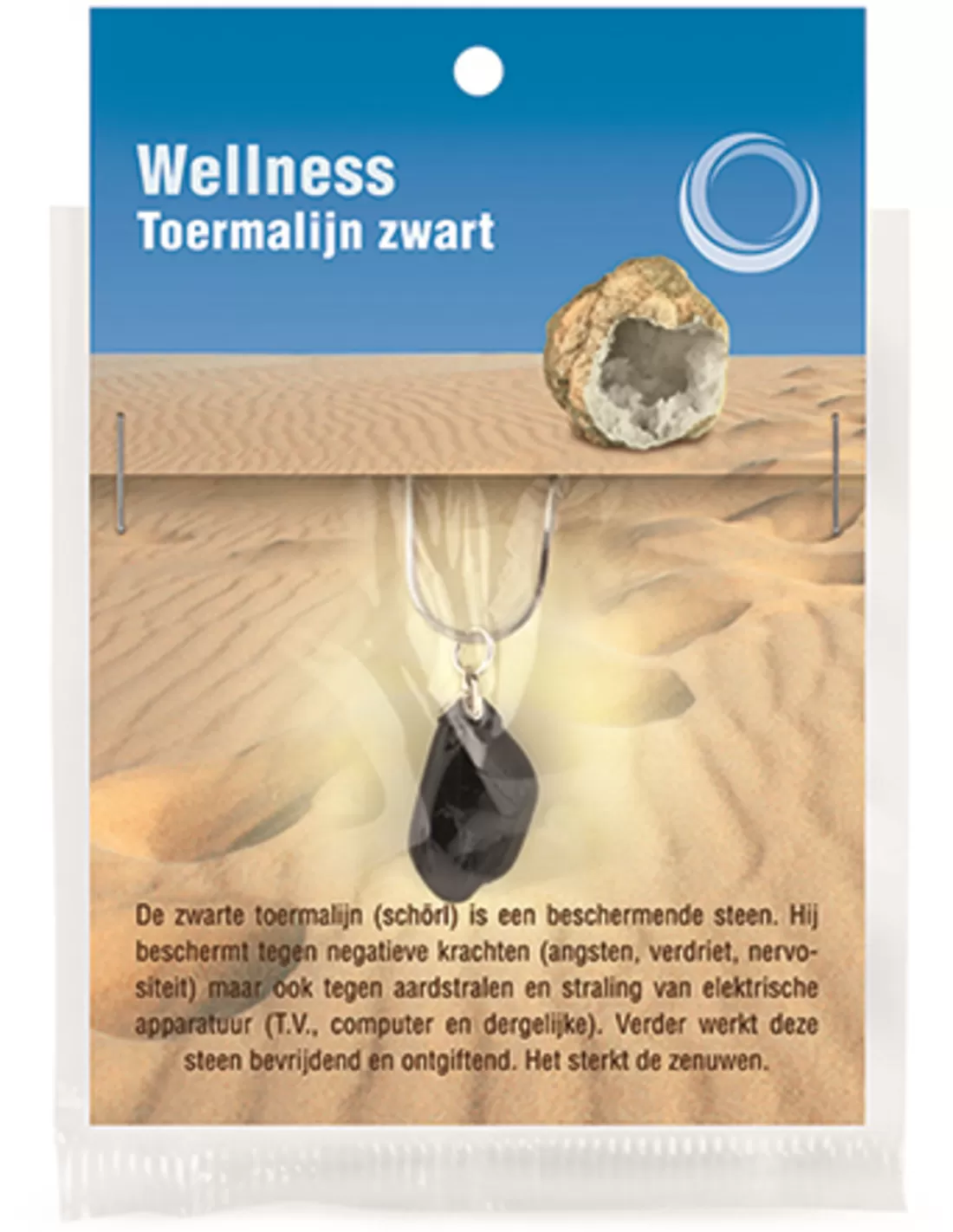 Gezondheidshanger toermalijn zwart