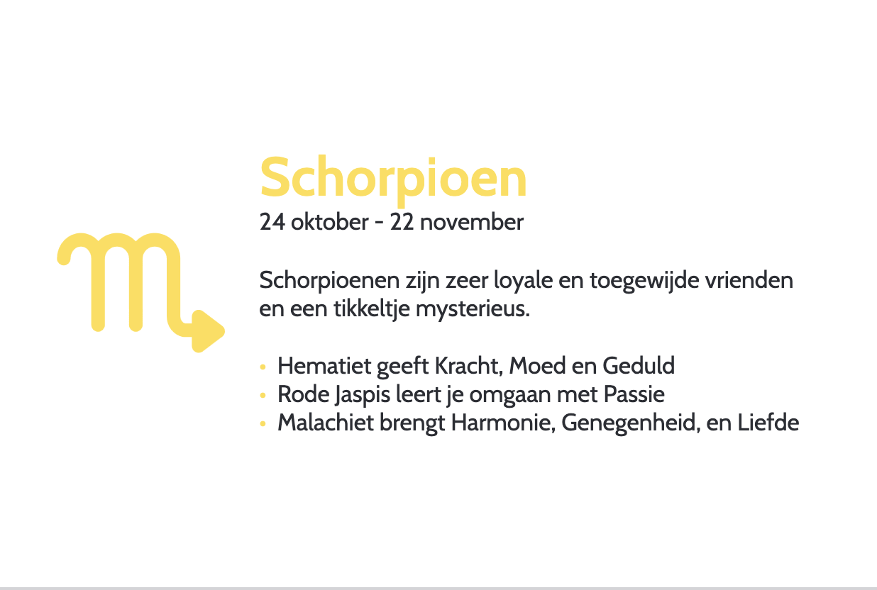 Zakje met stenen sterrenbeeld Schorpioen - Afbeelding 2