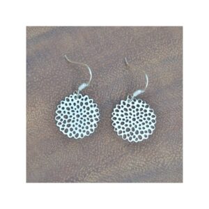 Favela - Oorbellen Silverleaf rond M