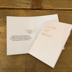 Feelgoodkaart la vie est belle