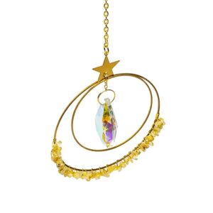 Suncatcher met kristal en citrien